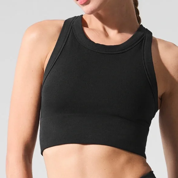 ALO Yoga Black Sports Bra - Picture 2 of 7